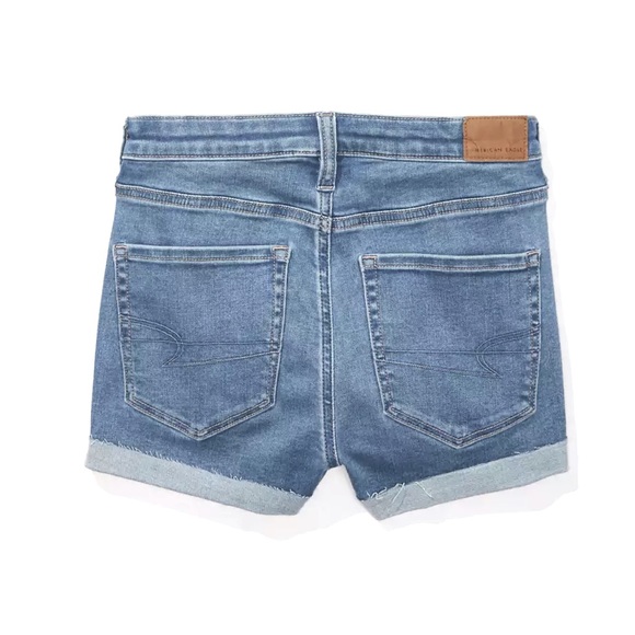 AE High-Waisted Denim Short Size 00 - Picture 5 of 9